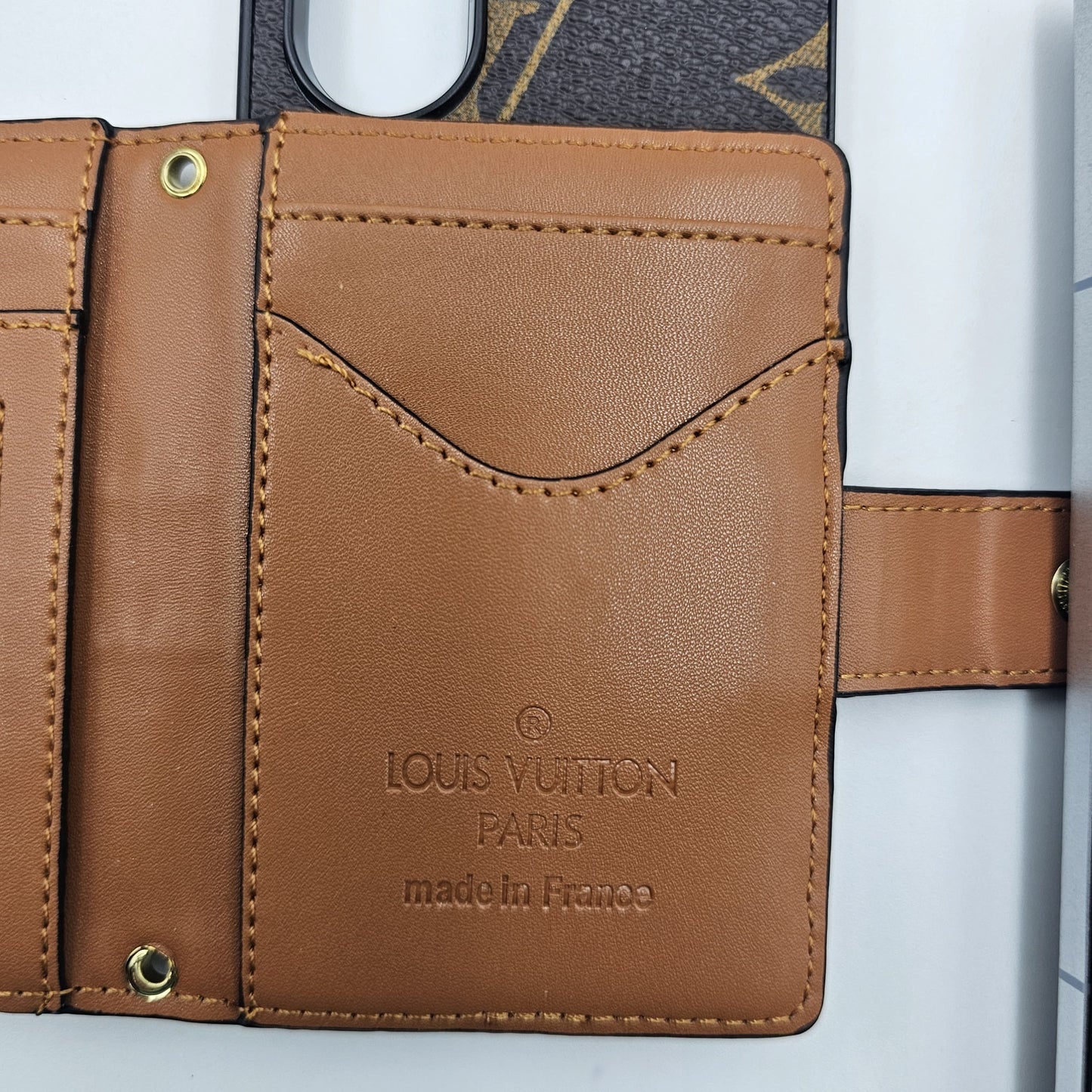 Luxury Leather Crossbody Case for Z Fold