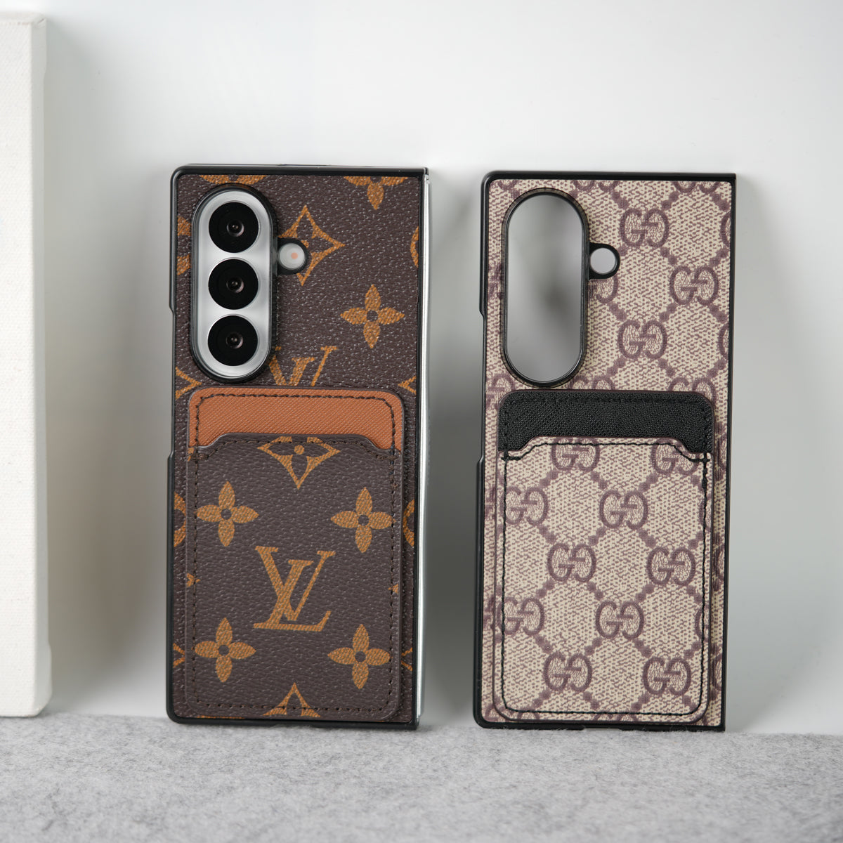 Luxury Leather Card Holder Case for Z Fold
