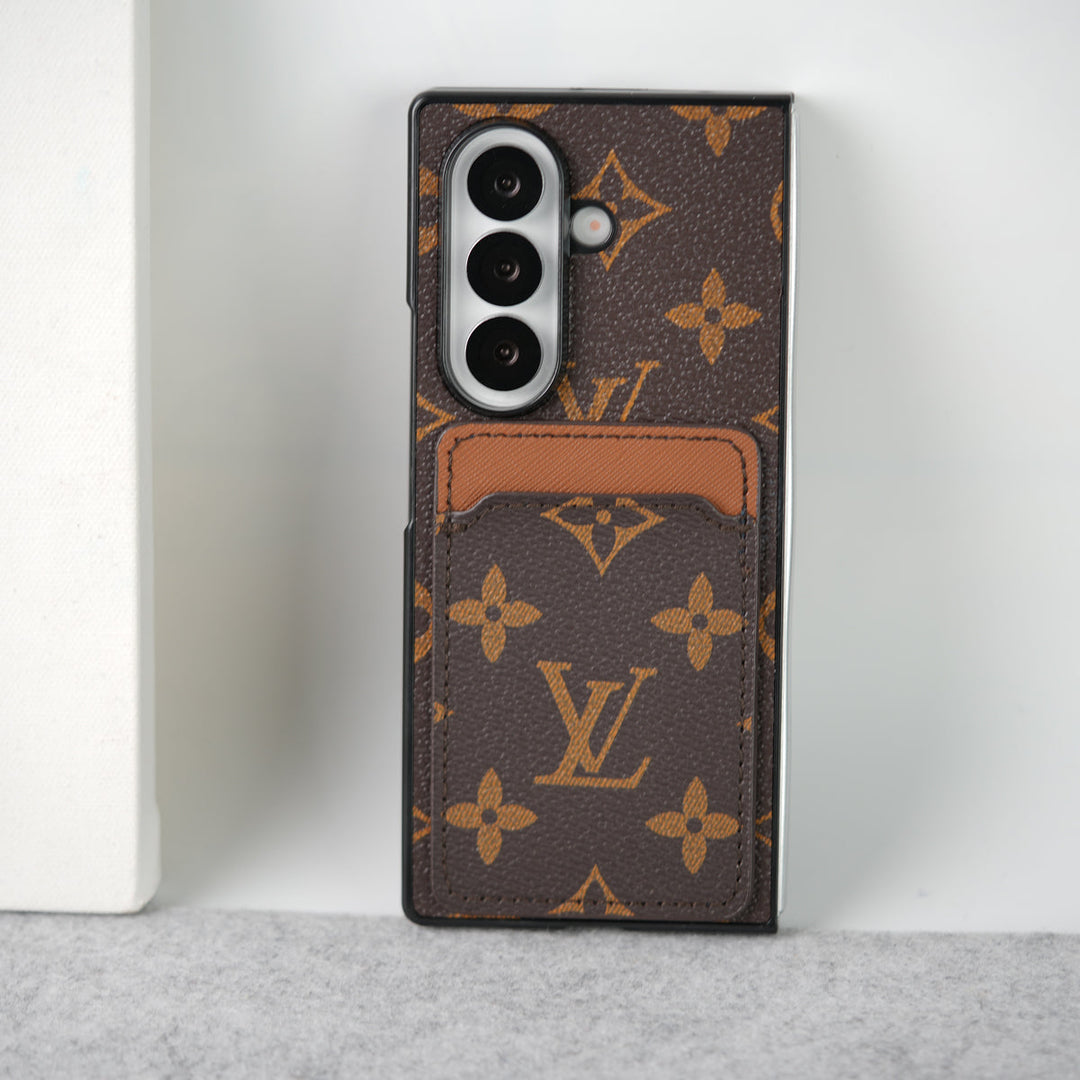 Luxury Leather Card Holder Case for Z Fold