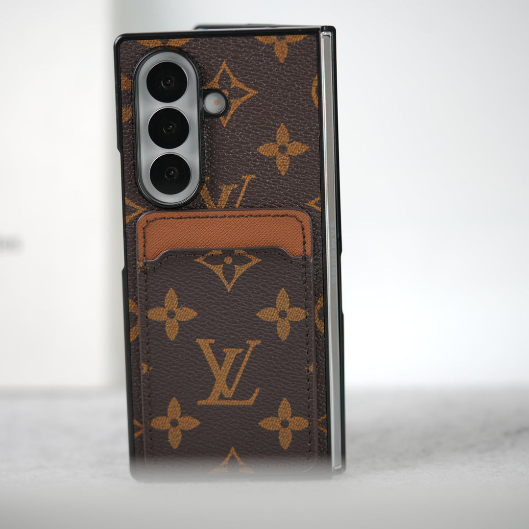 Luxury Leather Card Holder Case for Z Fold
