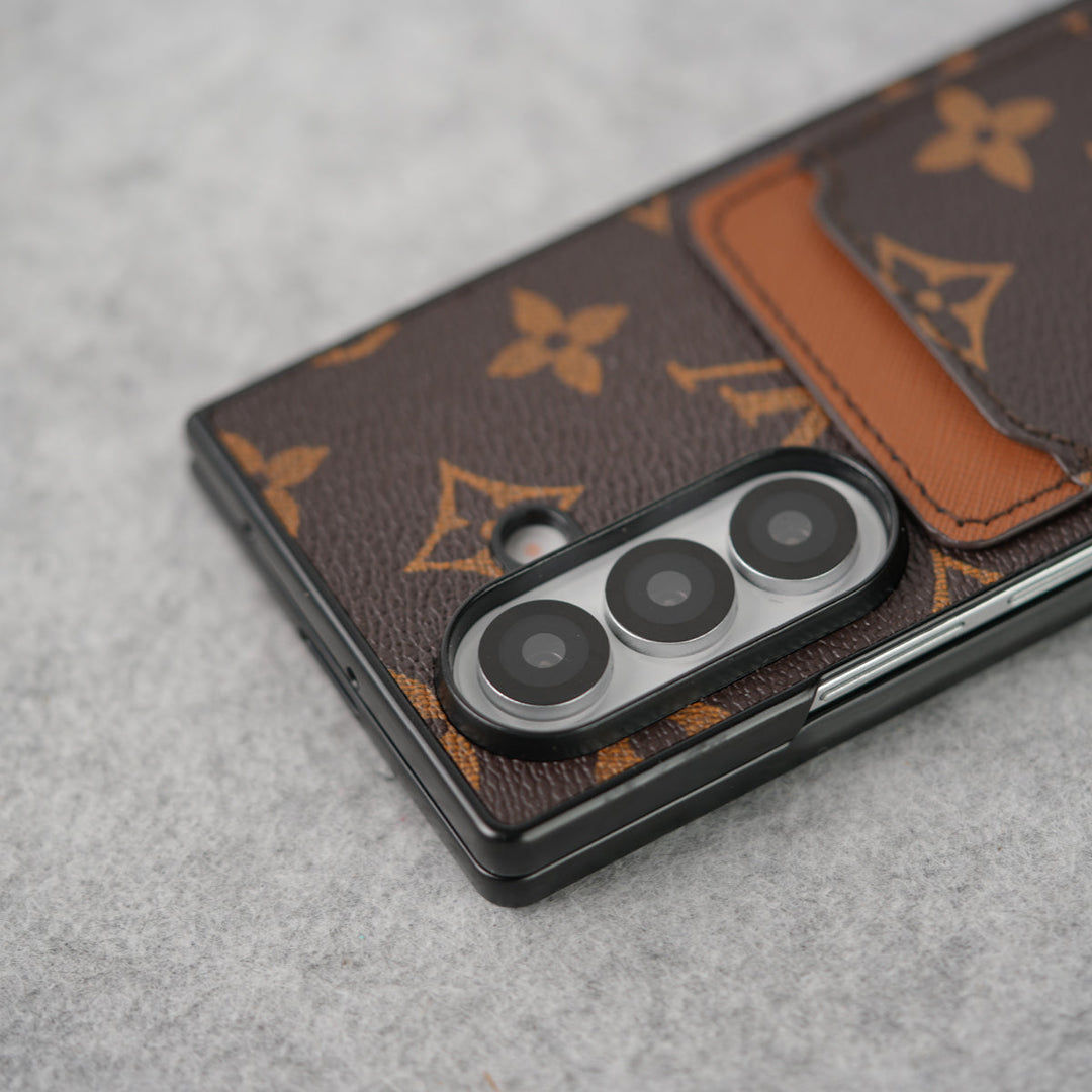 Luxury Leather Card Holder Case for Z Fold