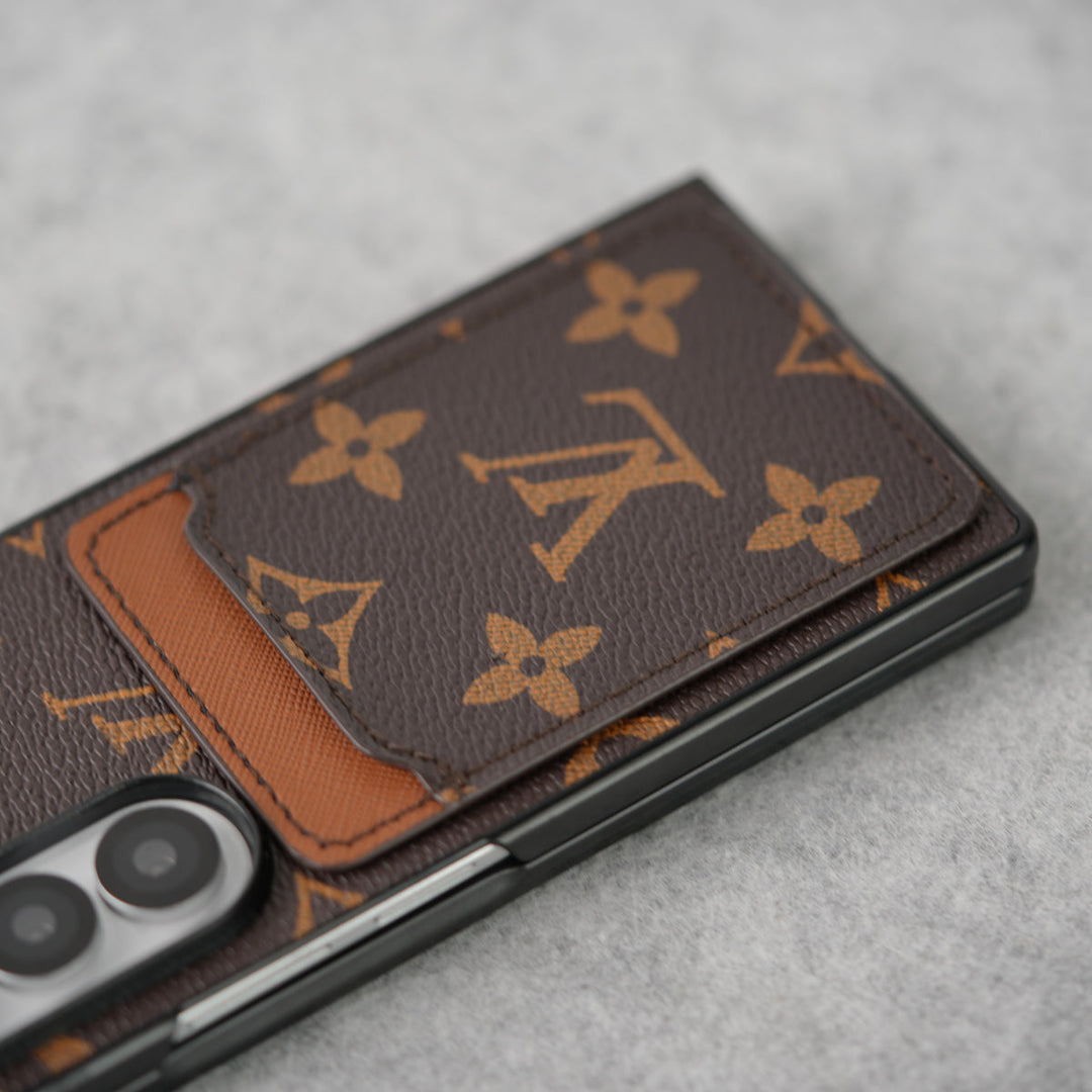 Luxury Leather Card Holder Case for Z Fold