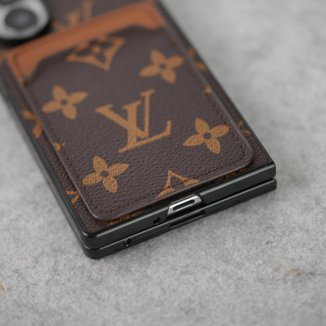 Luxury Leather Card Holder Case for Z Fold