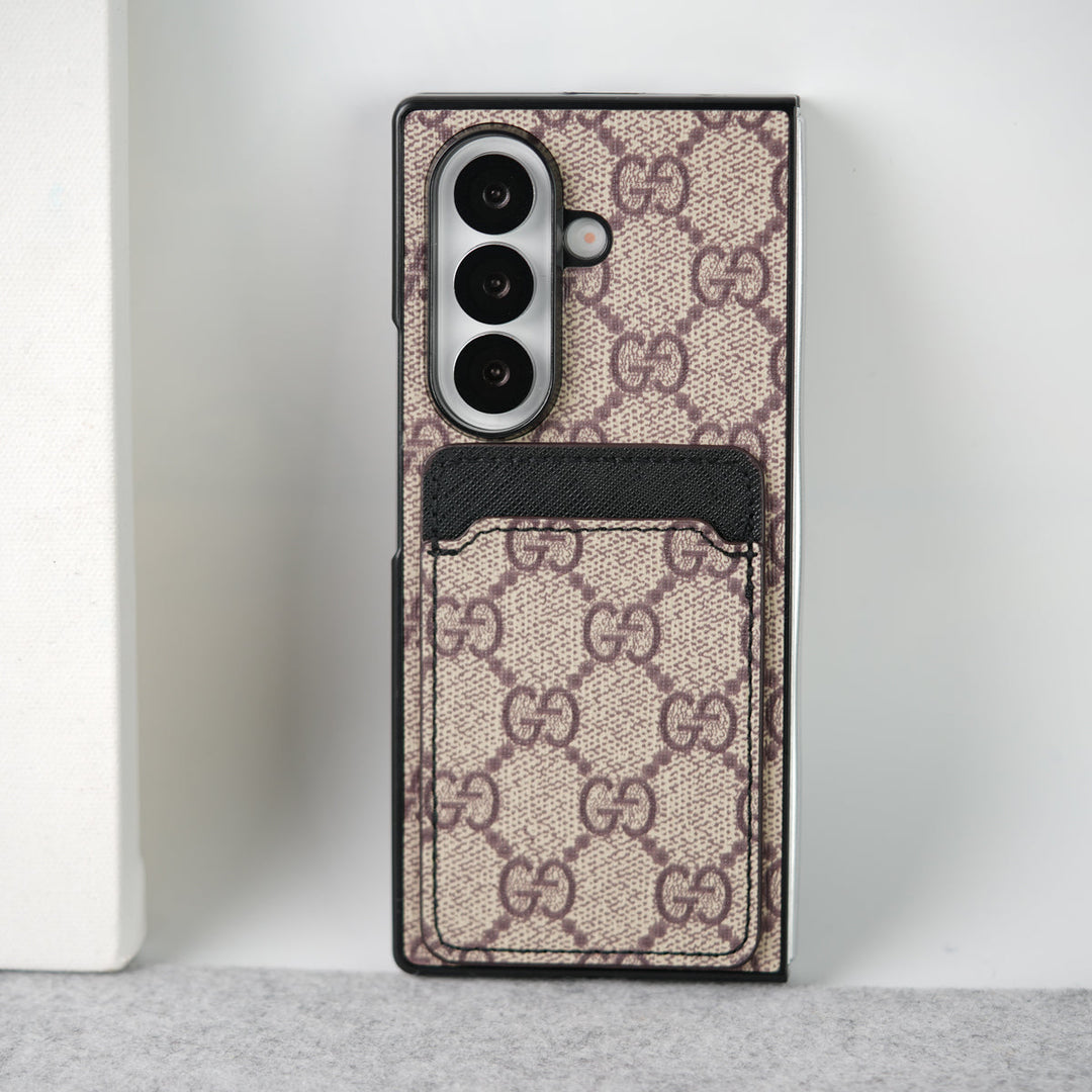 Luxury Leather Card Holder Case for Z Fold