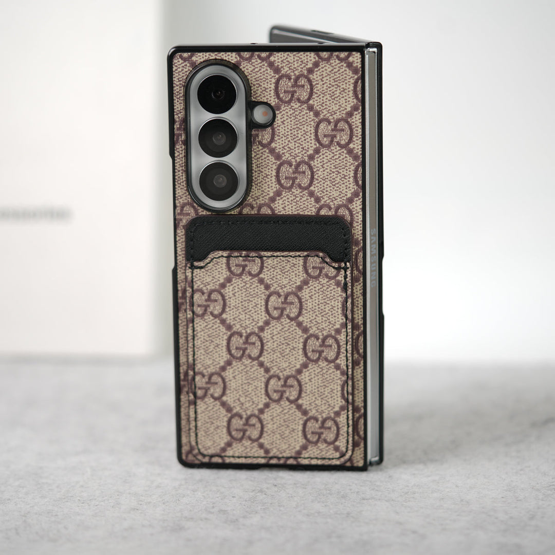 Luxury Leather Card Holder Case for Z Fold