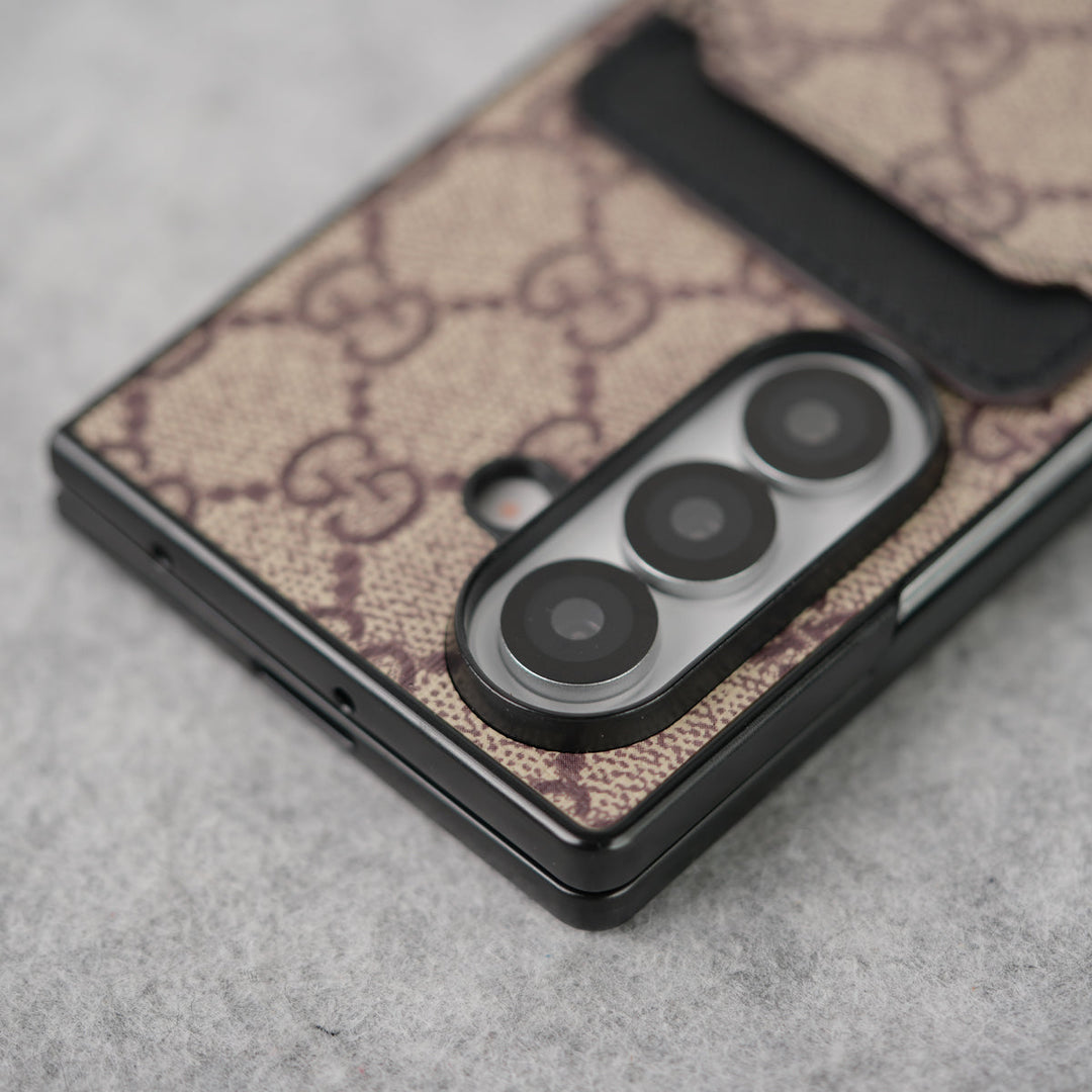Luxury Leather Card Holder Case for Z Fold