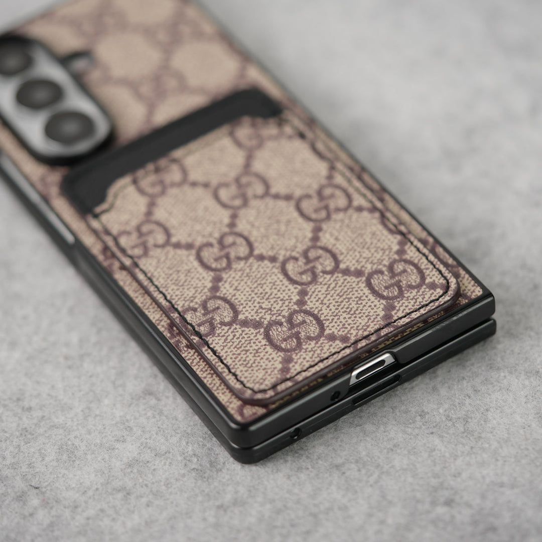 Luxury Leather Card Holder Case for Z Fold