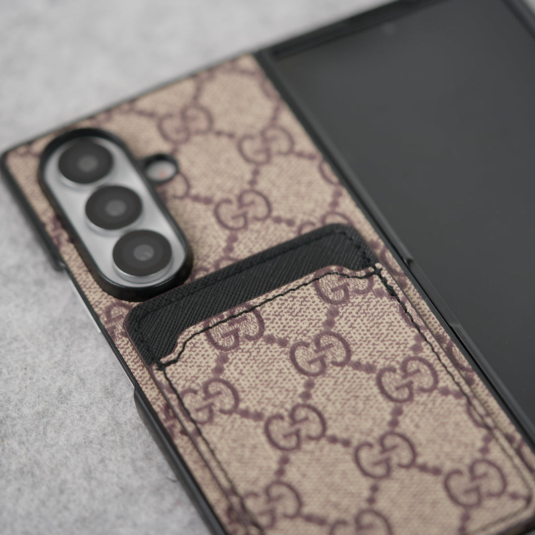 Luxury Leather Card Holder Case for Z Fold