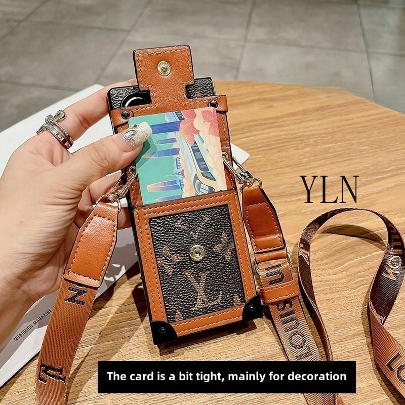 Brown Luxury Fold Wallet Case