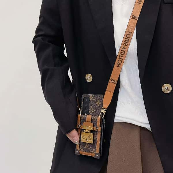 Brown Luxury Fold Wallet Case