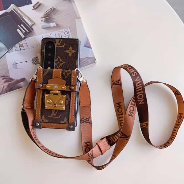 Brown Luxury Fold Wallet Case