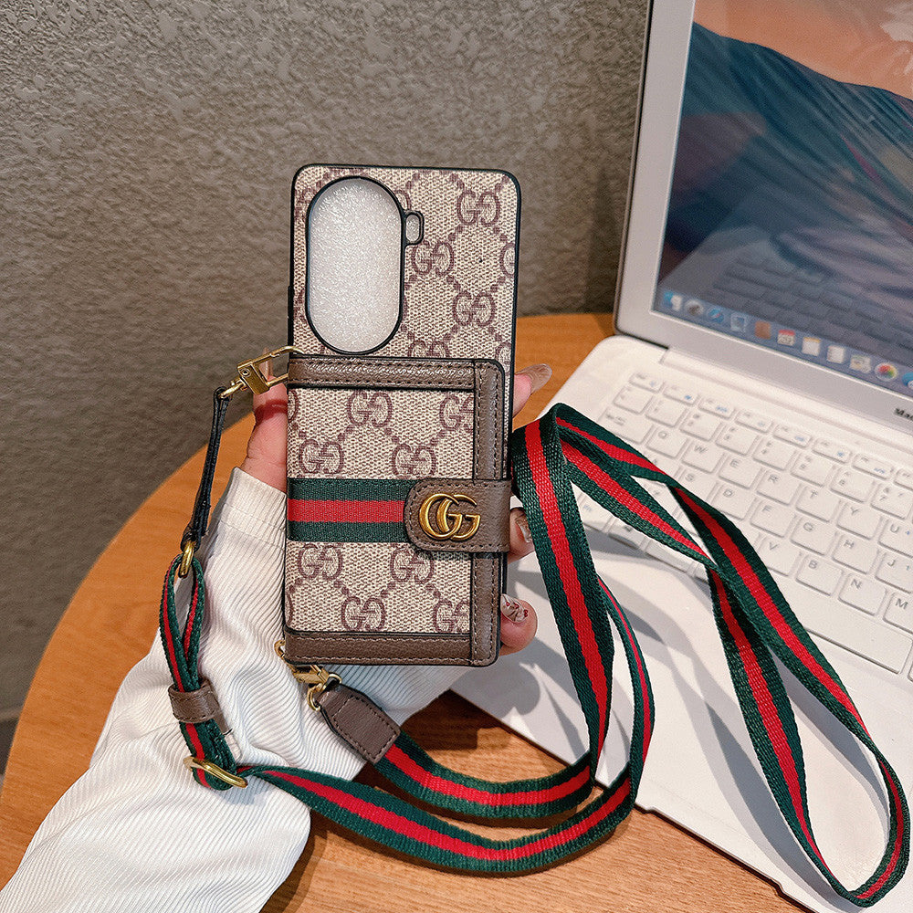 Beige Luxury Fold Wallet Case