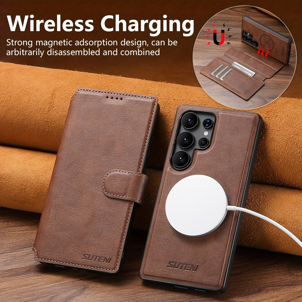 MagPort Wallet Leather Case For Samsung Galaxy S Series