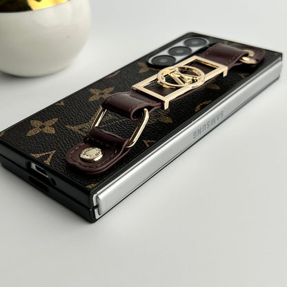 Luxury Strap Leather Case for Z Fold