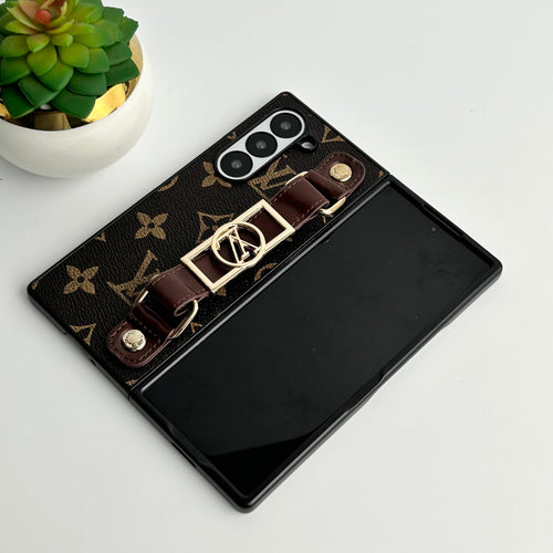 Luxury Strap Leather Case for Z Fold