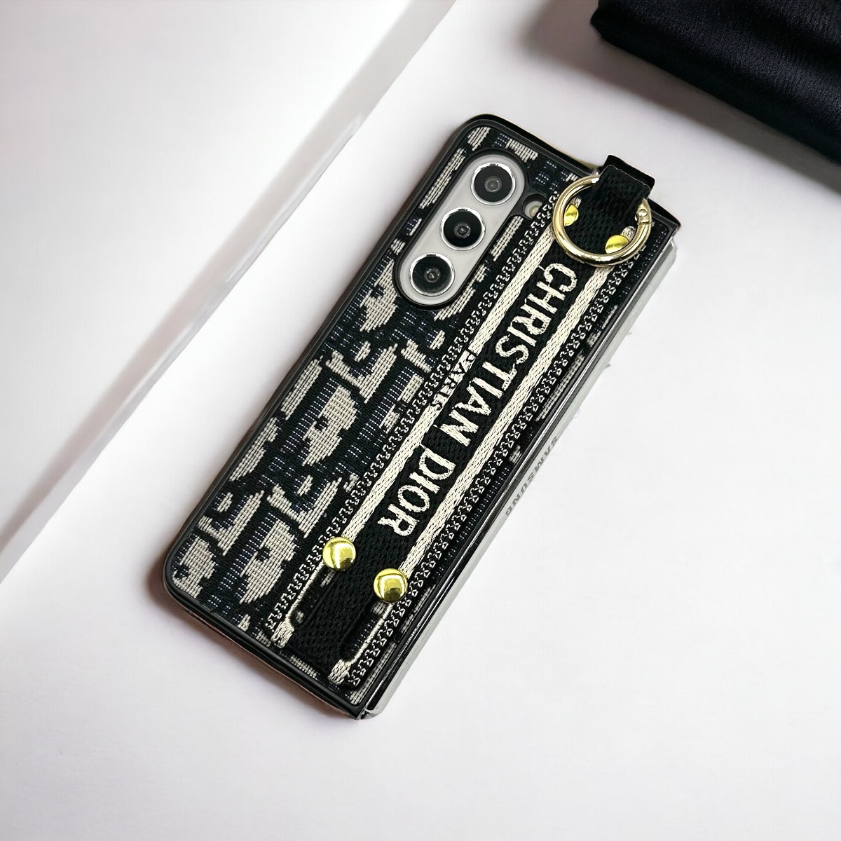 Luxury Strap Fabric Case for Z Fold