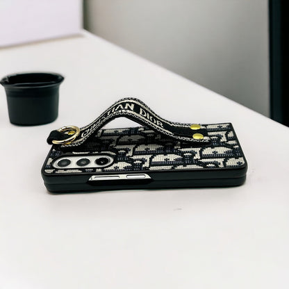 Luxury Strap Fabric Case for Z Fold