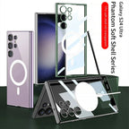 Samsung Galaxy S24 Transparent Magnetic Wireless Charging Case - Odin case