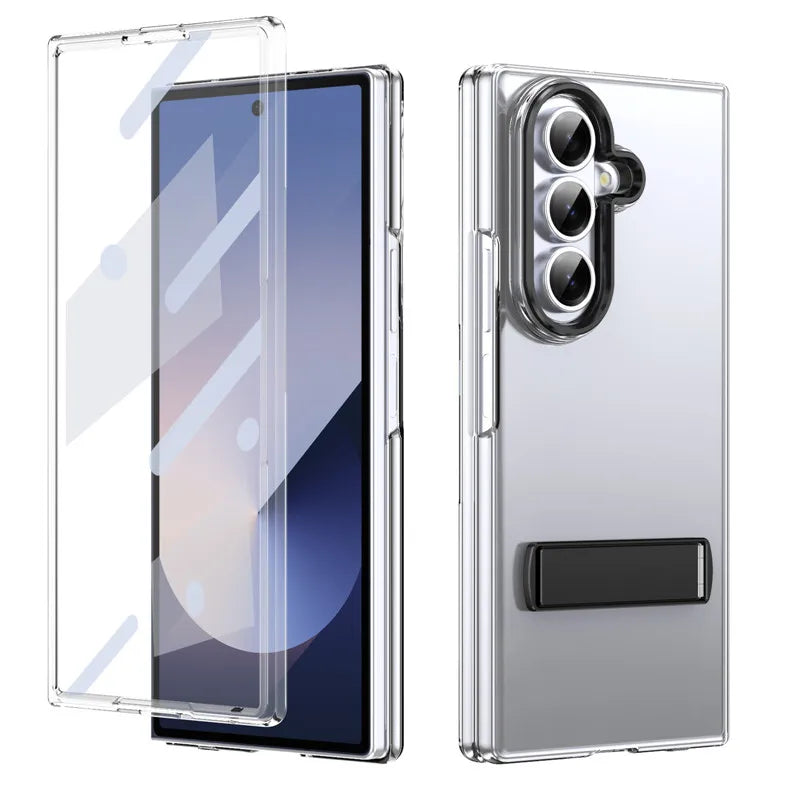 Transparent Kickstand Case for Galaxy Z Fold 7
