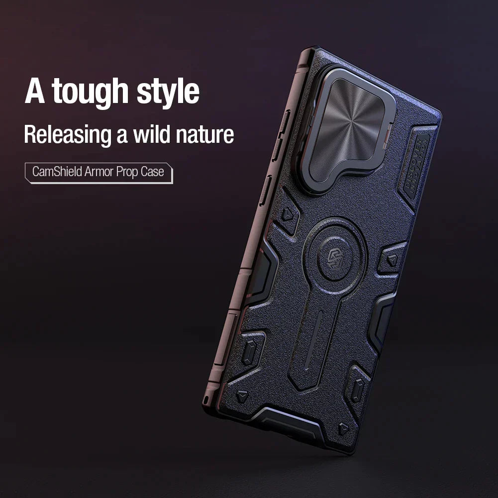 S24 Ultra Case Armor Case with Flip Lens Bracket - Odin case
