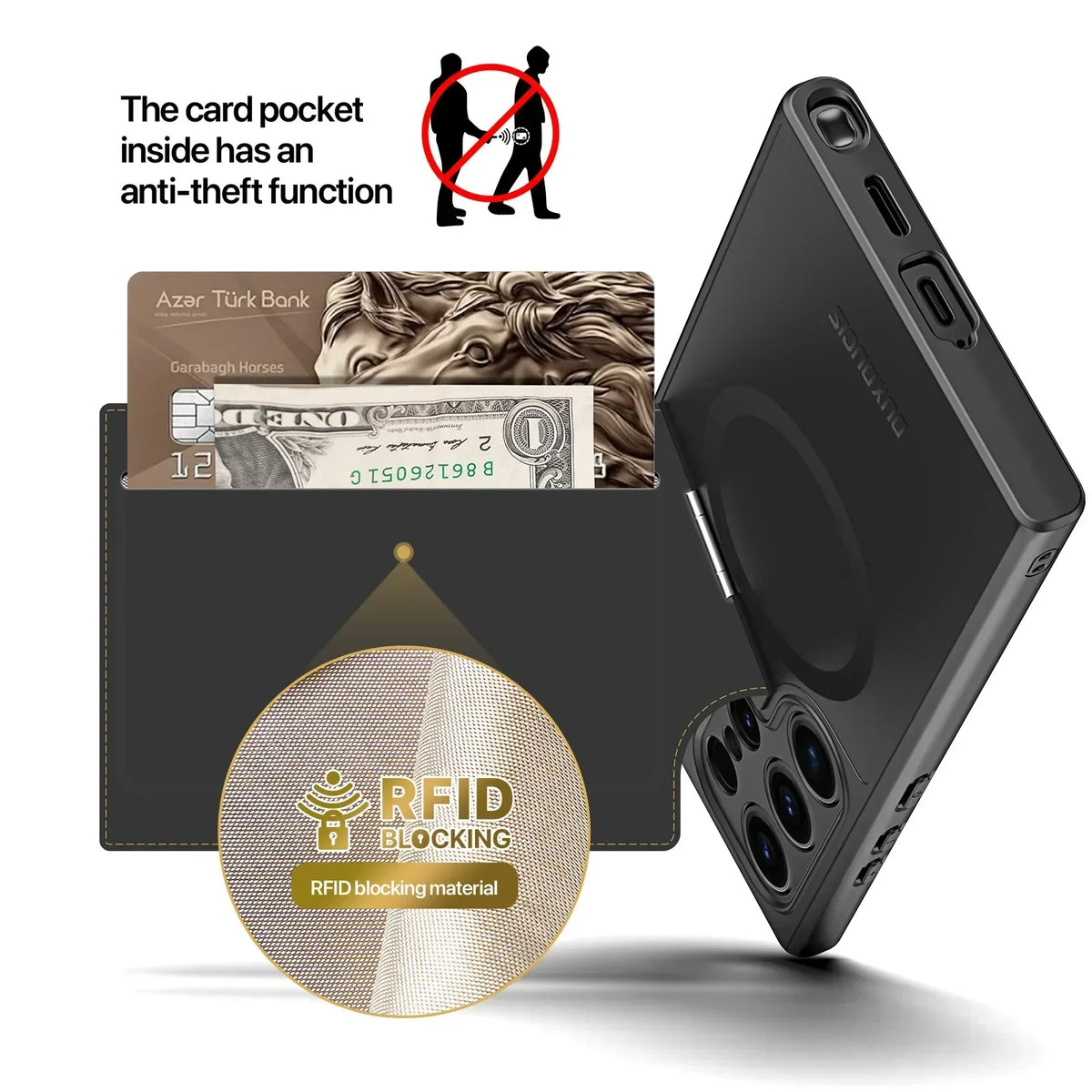 MagFold Pro Leather Case For Galaxy S25 & S24 Series