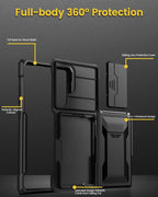 Shockproof S24 Ultra Case with Card Holder - Odin case