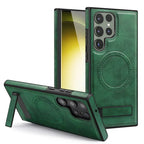 Samsung Galaxy S24 Case Leather Magnetic with Kickstand - Odin case