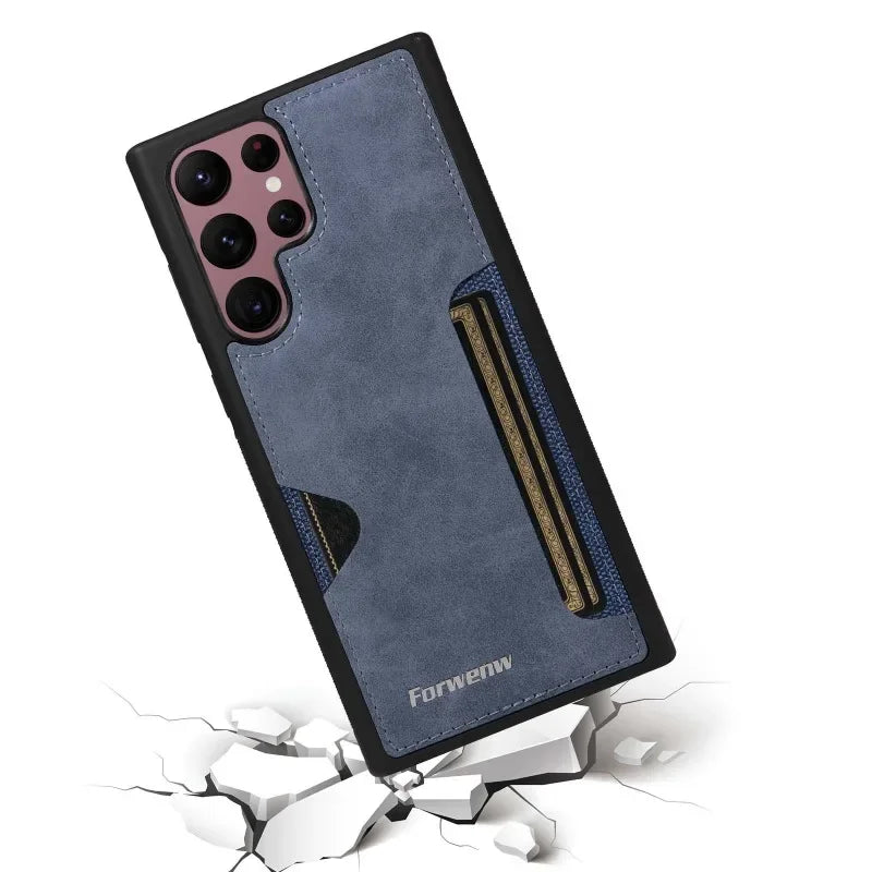 RetroVault™ Card Slot Leather Case