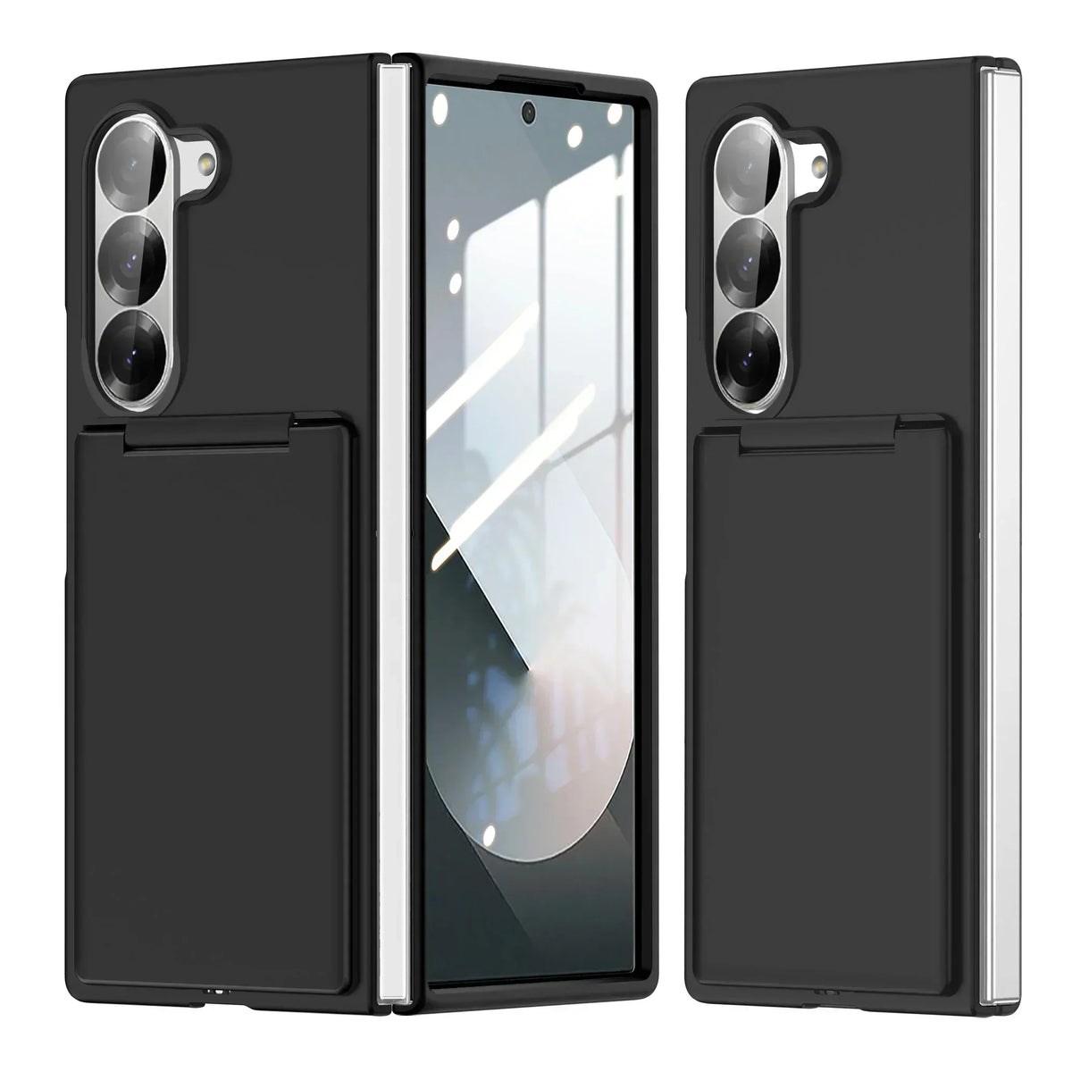 FlexView Clear – Transparent Card Holder Case with Stand for Z Fold