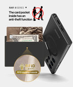 Magnetic 3-in-1 Wallet Case for Samsung S24 Series