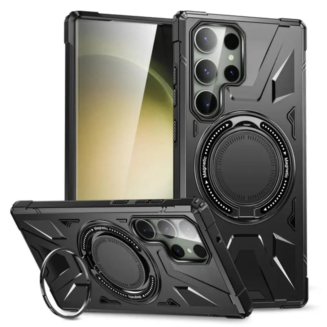 Shockproof Magnetic S24 Ultra Case With Ring Bracket - Odin case
