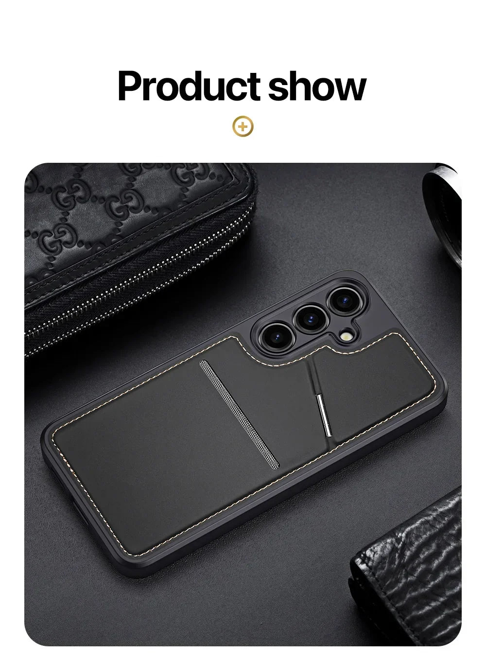 Magnetic 3-in-1 Wallet Case for Samsung S24 Series