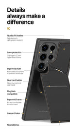Magnetic 3-in-1 Wallet Case for Samsung S24 Series