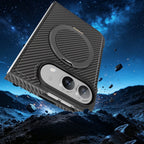 ToviaFold™ Carbon Fiber Magnetic Ring Stand Case