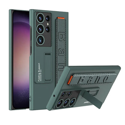 Shockproof S24 Ultra Case with Bracket & Wrist Strap - Odin case
