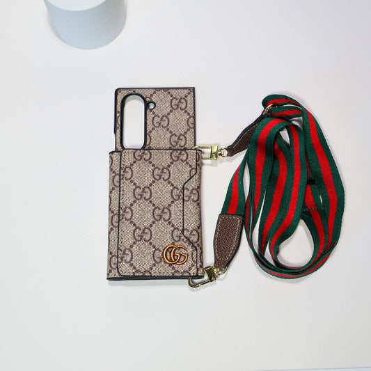 Luxury Crossbody Wallet Case with Strap