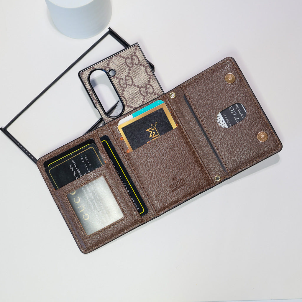 Luxury Crossbody Wallet Case with Strap