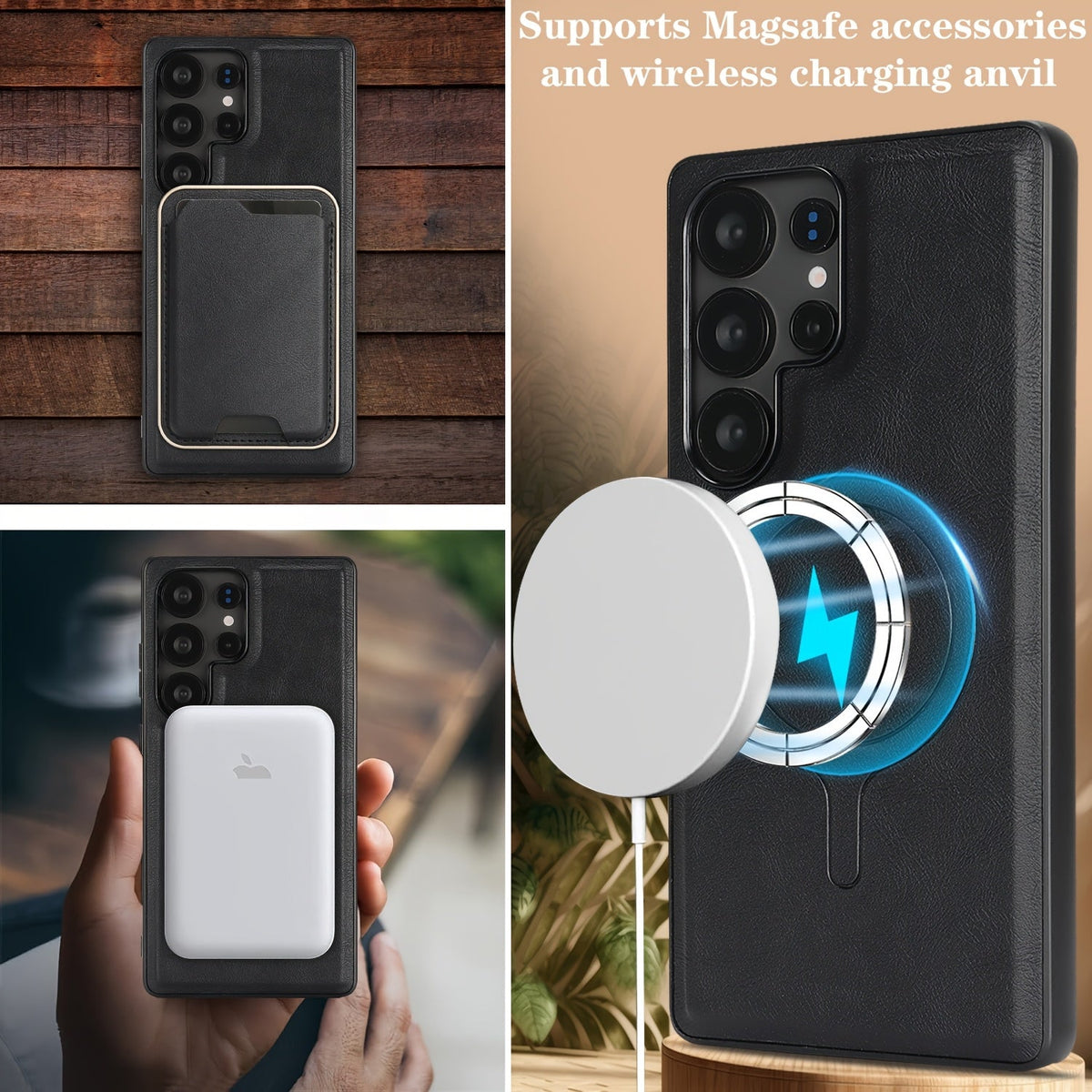 ExecLayer Pro – 2-in-1 Business Leather Wallet Case for Galaxy S Ultra & Plus Series