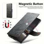 SnapVault Wallet Magnetic Detachable Leather Case
