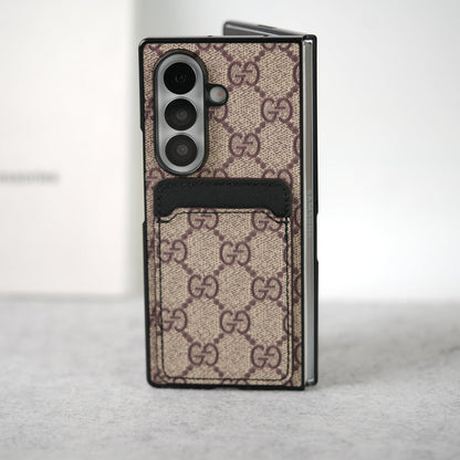 Luxury Leather Card Holder Case for Z Fold