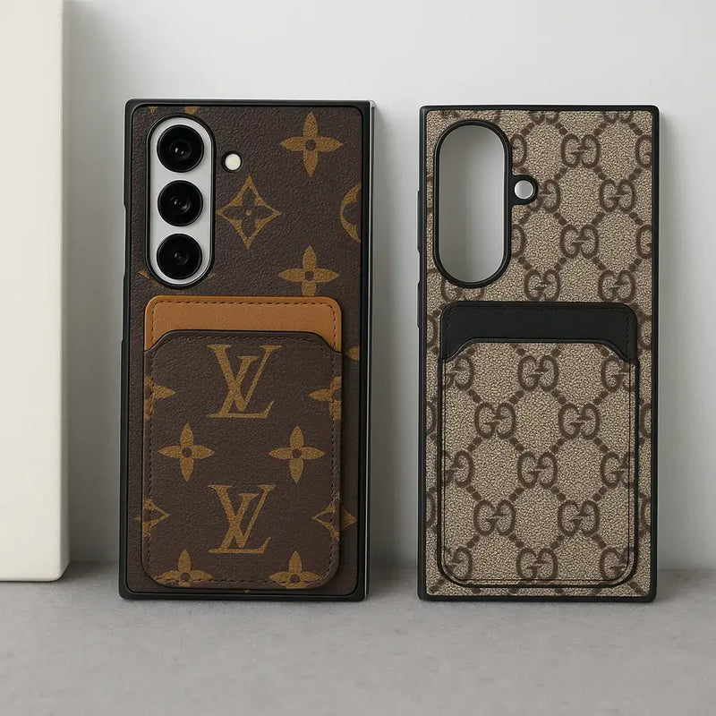 Luxury Leather Card Holder Case for Z Fold